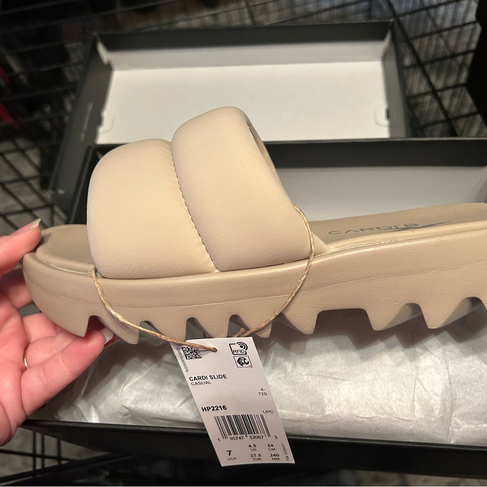 Cardi B x Reebok Chunky Midsole Flatform Slip On Slide